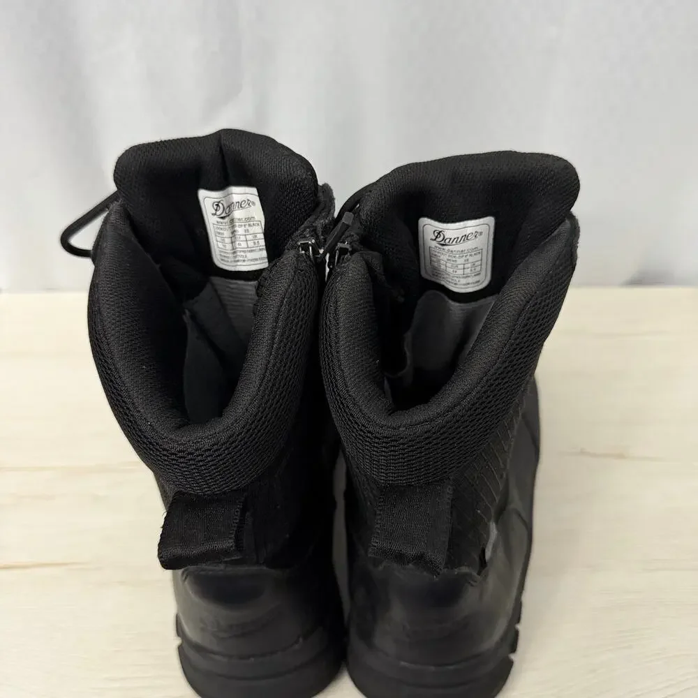 Danner Lookout Side Zip 8in Boots Mens Size 10 Black Tactical Work Police